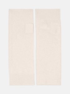 Perfect Cashmere Kaszmirowe mitenki "Jesse" w kolorze kremowym rozmiar: onesize. Brązowe rękawiczki Perfect Cashmere, bez wzorów, z kaszmiru. Za 108,99 zł.