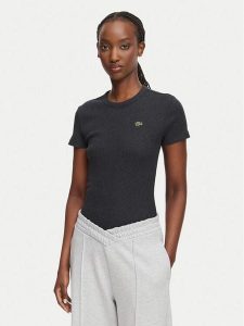 Lacoste T-Shirt TF5538 Szary Regular Fit. Szare t-shirty Lacoste, bez wzorów, z bawełny, bez kołnierzyka, bez ramiączek. Za 296,99 zł.