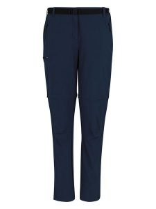 Regatta Spodnie trekkingowe Zipp-Off "Xert Stretch" w kolorze granatowym rozmiar: 46. Niebieskie spodnie dresowe Regatta, bez wzorów, z materiału. Za 194,61 zł.