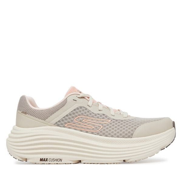 Buty do biegania Skechers. Brązowe buty sportowe Skechers, bez wzorów, bez zapięcia, do biegania. Za 289,99 zł.
