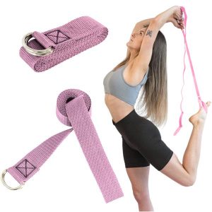 Fit.me Pasek do jogi Różowy. Czerwone paski FIT.ME, bez wzorów, sportowe. W wyprzedaży za 29,99 zł.