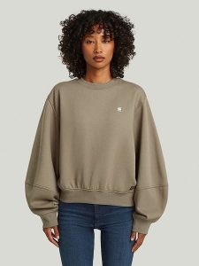 G-Star Bluza w kolorze szarobrązowym rozmiar: XS. Brązowe bluzy G-Star, xs, bez wzorów, z bawełny, bez kaptura. Za 204,95 zł.