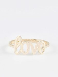 OR ÉCLAT Złoty pierścionek "Love" rozmiar: 58. Żółte pierścionki OR ÉCLAT, złote. Za 956,99 zł.