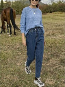 Milan Kiss Sweter w kolorze błękitnym rozmiar: XL. Niebieskie swetry oversize Milan Kiss, xl, bez wzorów, z wełny, bez ramiączek. Za 124,95 zł.