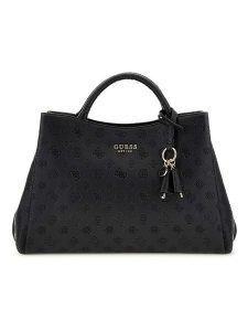Guess Torebka w kolorze czarnym - 39 x 25 x 12 cm rozmiar: onesize. Czarne torebki klasyczne Guess, z aplikacjami, z materiału, bez dodatków. Za 448,99 zł.