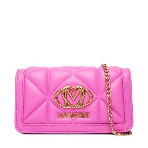Torebka LOVE MOSCHINO. Czerwone torebki wieczorowe LOVE MOSCHINO, bez wzorów, bez dodatków. Za 699,99 zł.