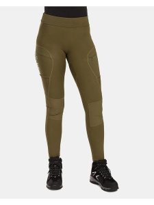 Kilpi Legginsy funkcyjne "Mounteria" w kolorze khaki rozmiar: 42. Brązowe legginsy Kilpi, bez wzorów, z materiału, outdoorowe. Za 228,38 zł.