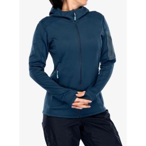 Bluza z kapturem damska Rab Modulus Hoody. Zielone bluzy RAB, m, bez wzorów, z kapturem. Za 399,65 zł.