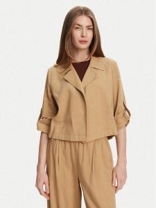 Marella Marynarka Malibu 2513041055 Beżowy Relaxed Fit. Brązowe marynarki i żakiety Marella, bez wzorów, z wiskozy. Za 579,99 zł.