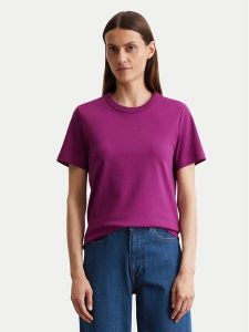 Marc O'Polo T-Shirt 506 2039 51123 Fioletowy Relaxed Fit. Fioletowe t-shirty Marc O'Polo, l, bez wzorów, z bawełny, bez kołnierzyka, bez ramiączek. Za 169,99 zł.