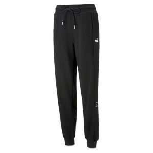 Spodnie sportowe damskie Puma Power Colorblock. Czarne spodnie dresowe Puma, bez wzorów, z dresówki. Za 346,00 zł.