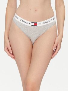 Tommy Hilfiger Figi klasyczne UW0UW06038 Szary. Szare figi TOMMY HILFIGER, bez wzorów, z bawełny. Za 69,99 zł.