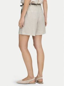 ONLY Szorty materiałowe Siesta 15367413 Beżowy Regular Fit. Brązowe szorty ONLY, bez wzorów, z materiału. Za 149,99 zł.