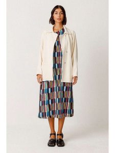 SKFK Kurtka koszulowa "Madalen" w kolorze kremowym rozmiar: S. Brązowe kurtki SKFK, s, bez wzorów, z bawełny, bez kaptura. Za 260,99 zł.