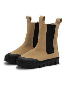 Ilse Jacobsen Sztyblety w kolorze beżowym rozmiar: 39. Brązowe botki Ilse Jacobsen, bez wzorów, bez obcasa, bez zapięcia. Za 140,45 zł.