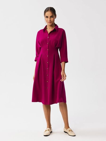 Stylove Sukienka w kolorze różowym rozmiar: M. Różowe sukienki Stylove, m, bez wzorów, bez kołnierzyka, bez ramiączek, midi. Za 273,59 zł.