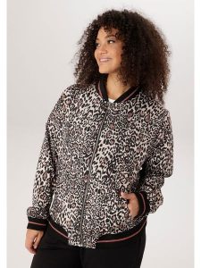 Aniston Kurtka w kolorze czarno-jasnoróżowym rozmiar: 52. Czarne kurtki Aniston, bez wzorów, bez kaptura. Za 252,99 zł.