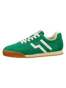 GANT Footwear Skórzane sneakersy "Beylana" w kolorze zielonym rozmiar: 36. Zielone trampki GANT Footwear, bez wzorów, bez zapięcia. Za 208,36 zł.
