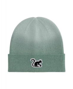 Czapka beanie – haftowane logo / gradient / rozmiar uniwersalny (zielona). Zielone czapki SURF MONKEY, z aplikacjami, z dzianiny. Za 139,95 zł.