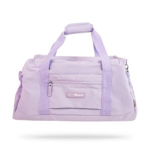 Torba sportowa nylonowa 41,25 l Aura Lavender. Fioletowe torby podróżne i sportowe GYMBEAM, bez wzorów, z nylonu, na ramię. Za 153,90 zł.