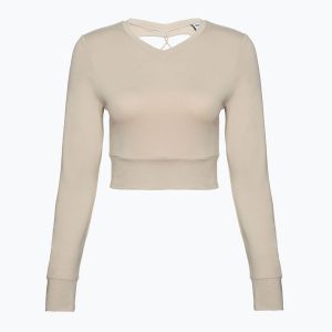 Top treningowy damski Gymshark Pause Strappy Back Crop Top. Szare topy Gymshark, m, bez wzorów, sportowe, bez kołnierzyka, bez ramiączek. Za 94,99 zł.