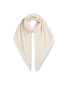 Calvin Klein Chusta Monogram Jacquard Scarf K60K608779 Biały. Białe apaszki i chusty Calvin Klein, bez wzorów, z materiału. Za 239,99 zł.
