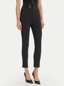 Elisabetta Franchi Spodnie materiałowe PA-158-61E2-V350 Czarny Skinny Fit. Czarne rurki Elisabetta Franchi, z materiału. Za 1 489,00 zł.