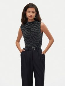 Vero Moda Bluzka Lucy 10316749 Czarny Regular Fit. Czarne bluzki Vero Moda, m, bez wzorów, z syntetyku, bez kołnierzyka, bez ramiączek. Za 49,99 zł.
