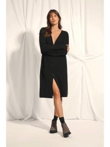 Just Cashmere Kaszmirowy kardigan "Dache" w kolorze czarnym rozmiar: M. Czarne kardigany Just Cashmere, z kaszmiru. Za 569,68 zł.
