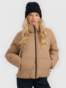 4F Kurtka narciarska membrana 5000 damska - brązowa XS. Brązowe kurtki 4f, na zimę, xs, bez wzorów, bez kaptura. Za 499,99 zł.