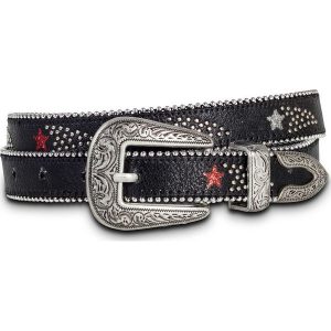 Pasek w kowbojskim stylu bonprix czarny. Paski marki bonprix. Za 29,99 zł.