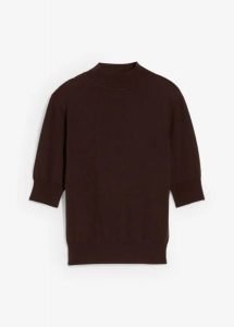 Sweter z golfem z miękką wełną. Brązowe golfy bonprix, bez wzorów, ze skóry. Za 219,99 zł.