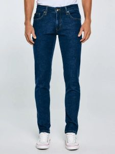 Jeansy męskie skinny granatowe Jeffray 663. Niebieskie rurki Big Star, z denimu. Za 299,99 zł.