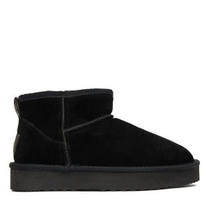 Śniegowce Pepe Jeans. Czarne buty zimowe Pepe Jeans, z jeansu, bez obcasa, bez zapięcia. Za 369,99 zł.