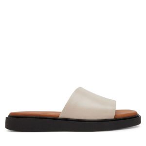 Klapki Vagabond Shoemakers. Brązowe klapki Vagabond Shoemakers, bez wzorów, bez obcasa. Za 249,99 zł.