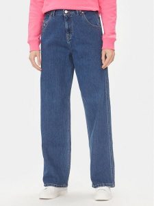 Tommy Jeans Jeansy Daisy DW0DW17185 Niebieski Baggy Fit. Niebieskie jeansy Tommy Jeans, bez wzorów, z bawełny. Za 329,99 zł.