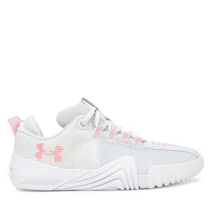 Buty na siłownię Under Armour. Szare buty sportowe Under Armour, bez wzorów, bez zapięcia, na fitness i siłownię. Za 499,99 zł.