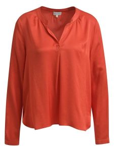 Milano Italy Bluzka w kolorze czerwonym rozmiar: 42. Czerwone bluzki Milano Italy, bez wzorów, z wiskozy, bez kołnierzyka, bez ramiączek. Za 173,99 zł.