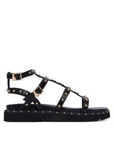 Patrizia Pepe Sandały PPJ398.31 Czarny. Czarne sandały Patrizia Pepe, bez wzorów, ze skóry, bez obcasa, na płaskiej podeszwie, bez zapięcia. Za 489,99 zł.