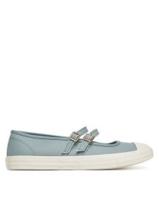 Converse Baleriny Chuck Taylor All Star Dainty Mary Jane A11492C Niebieski. Niebieskie balerinki Converse, bez wzorów, ze skóry, bez obcasa, bez zapięcia. Za 219,99 zł.