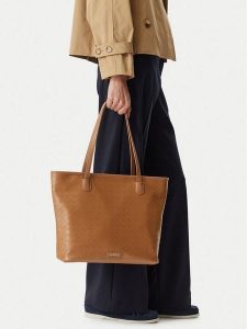 Lasocki Torebka CEO-LSK-L-003-10 Brązowy jasny. Brązowe shopper bag Lasocki, bez wzorów, ze skóry, bez dodatków. Za 179,99 zł.