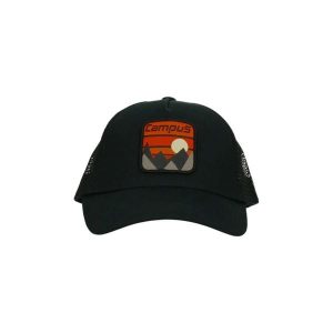 Czapka z daszkiem unisex Campus MOJAVE czarna CU0725125200. Czarne czapki Campus, bez wzorów, z bawełny, klasyczne. Za 55,13 zł.