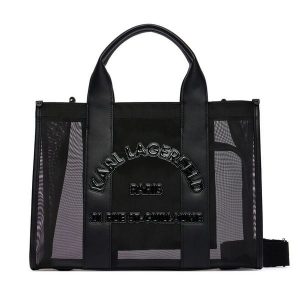 Torebka KARL LAGERFELD. Czarne torebki klasyczne KARL LAGERFELD, bez wzorów, bez dodatków. Za 649,99 zł.