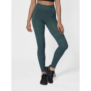 Legginsy damskie Hummel hmlMT. Zielone legginsy Hummel, bez wzorów. Za 177,00 zł.