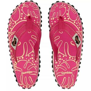 Japonki damskie GUMBIES ISLANDER FLIP-FLOPS. Czerwone klapki Gumbies, bez wzorów, bez obcasa. Za 139,99 zł.