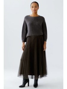 Oui Spódnica w kolorze brązowym rozmiar: 38. Brązowe spódnice Oui, na co dzień, bez wzorów, maxi. Za 173,99 zł.