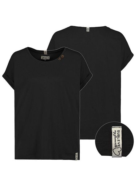 Sublevel Koszulka w kolorze czarnym rozmiar: XXL. Czarne bluzki Sublevel, xxl, bez wzorów, z bawełny, bez kołnierzyka, bez ramiączek. Za 56,93 zł.