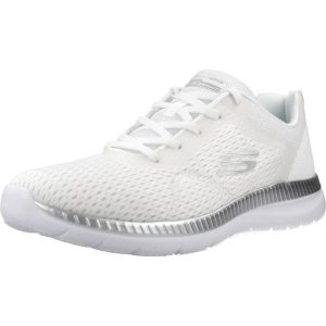 Buty SKECHERS BOUNTIFUL-QUICK PATH Biały. Białe buty trekkingowe Skechers, z tkaniny, bez zapięcia. Za 259,99 zł.