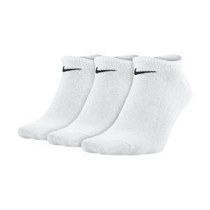 Skarpety Sportowe SX2554-101 3 par. Czarne skarpetki Nike, bez wzorów, z materiału. Za 49,00 zł.