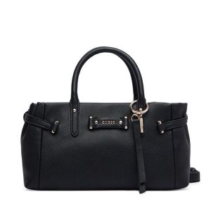 Torebka Guess. Czarne kuferki Guess, z aplikacjami, bez dodatków. Za 544,99 zł.
